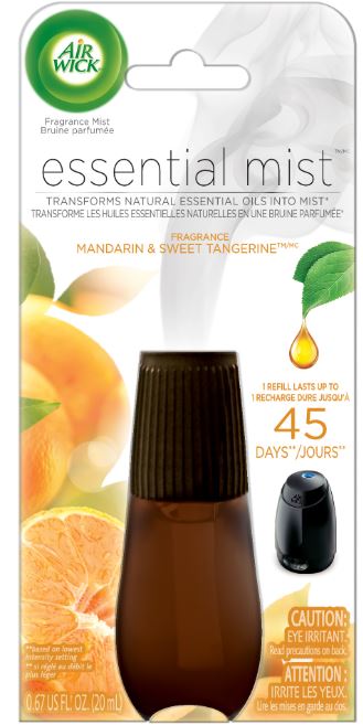 AIR WICK Essential Mist  Mandarin  Sweet Tangerine Canada Discontinued